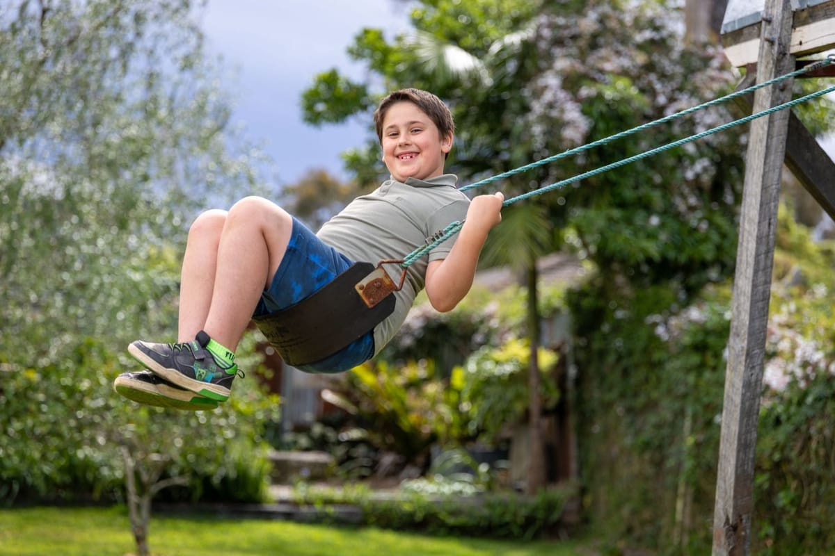 Child rope swing — photographed at Lawson, Blue Mountains