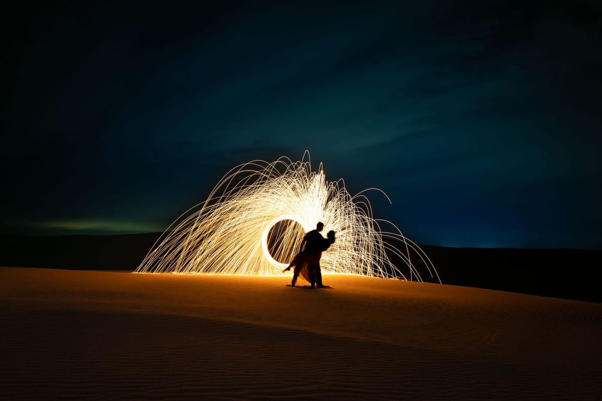 Steel wool — photographed at Stockton Sand Dunes, Stockton
