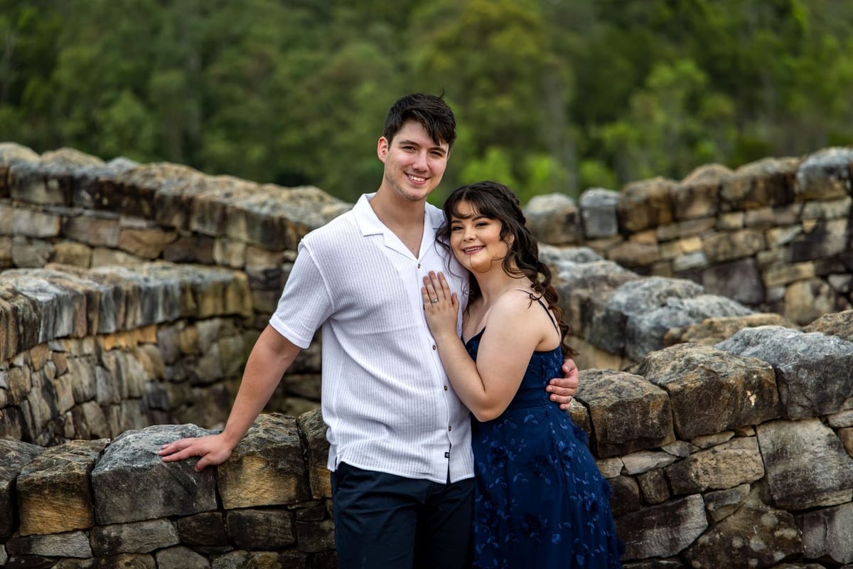 Wedding knot wall — photographed at Mount Annan Botanic Gardens, Mount Annan
