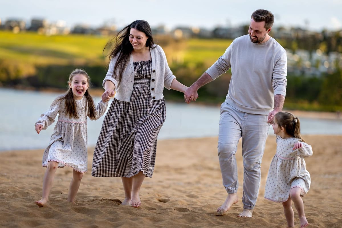 Beach chase — photographed at Easts Beach, Kiama
