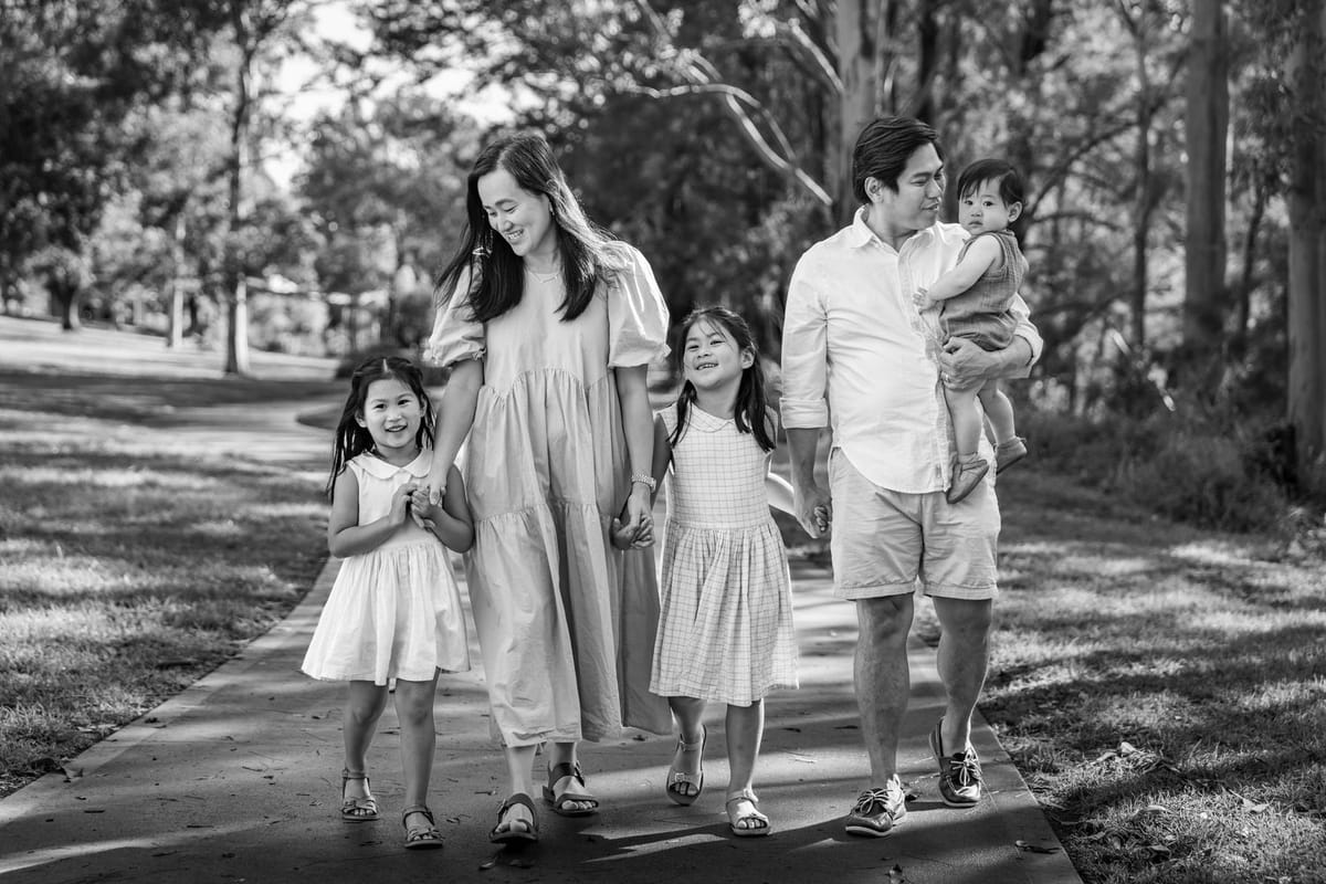 Tree lined path — photographed at Tench Reserve, Nepean River