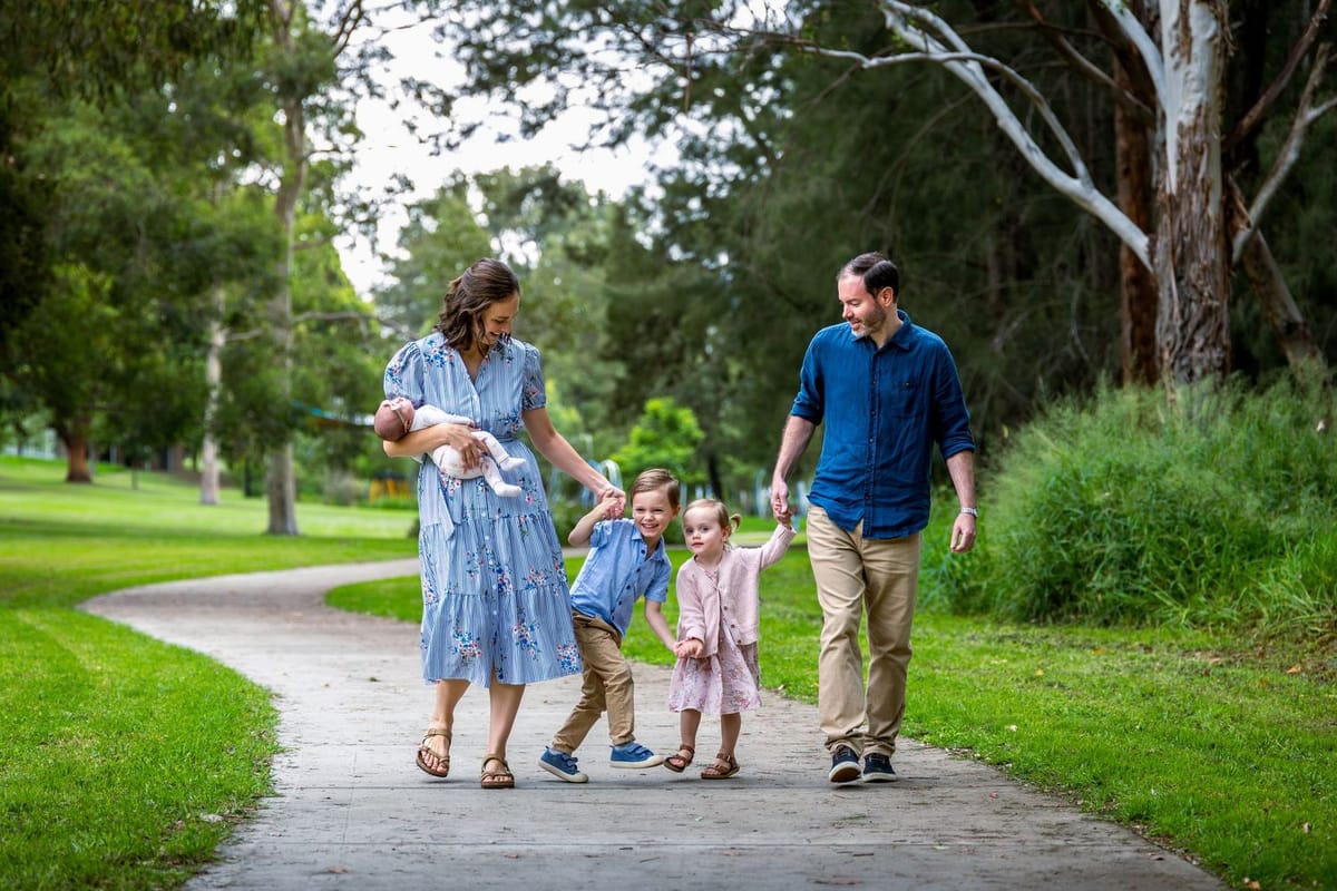Walking path — photographed at Tench Reserve, Nepean River
