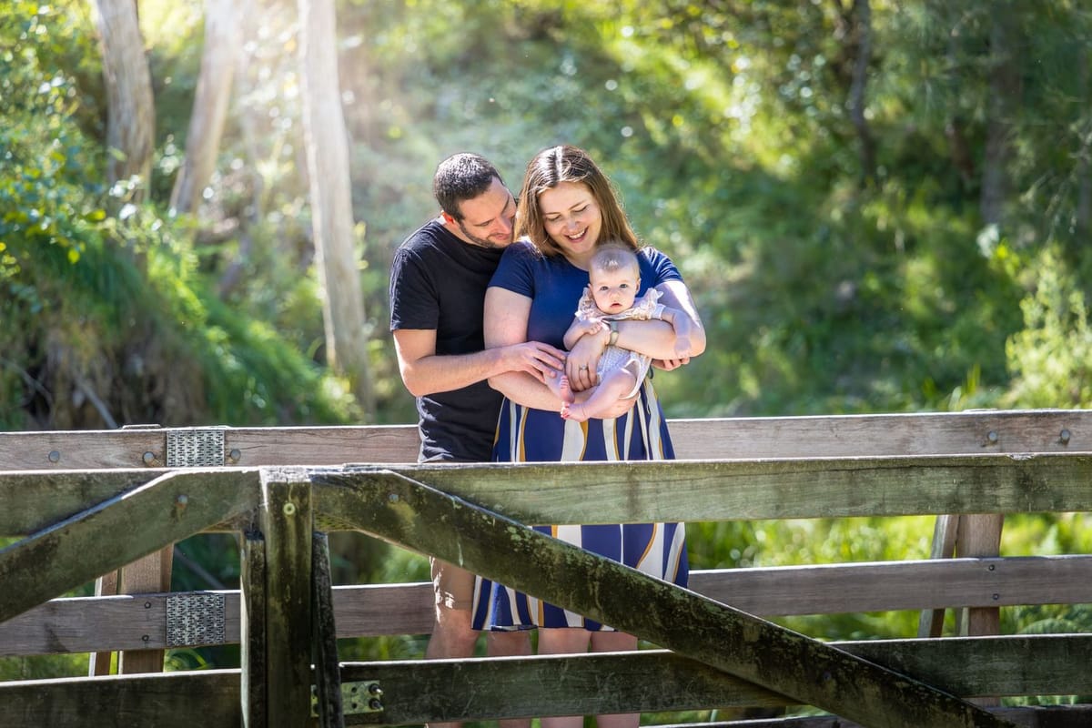 Wooden bridge — photographed at Euroka Clearing, Glenbrook