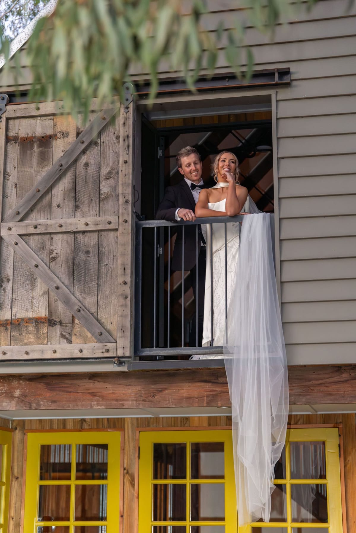 Barn balcony veil — photographed at Lawson Park, Hartley Vale