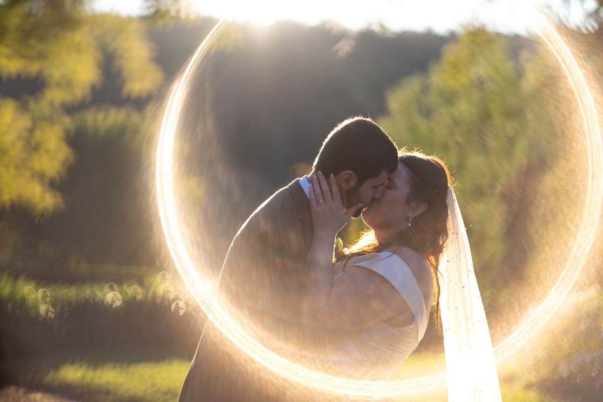 Bokeh ring kiss — photographed at Glenleigh Estate, Penrith