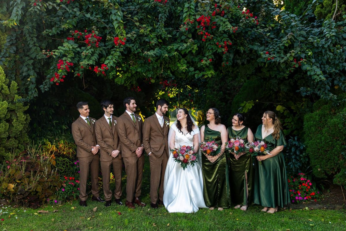 Party red flowers — photographed at Glenleigh Estate, Penrith