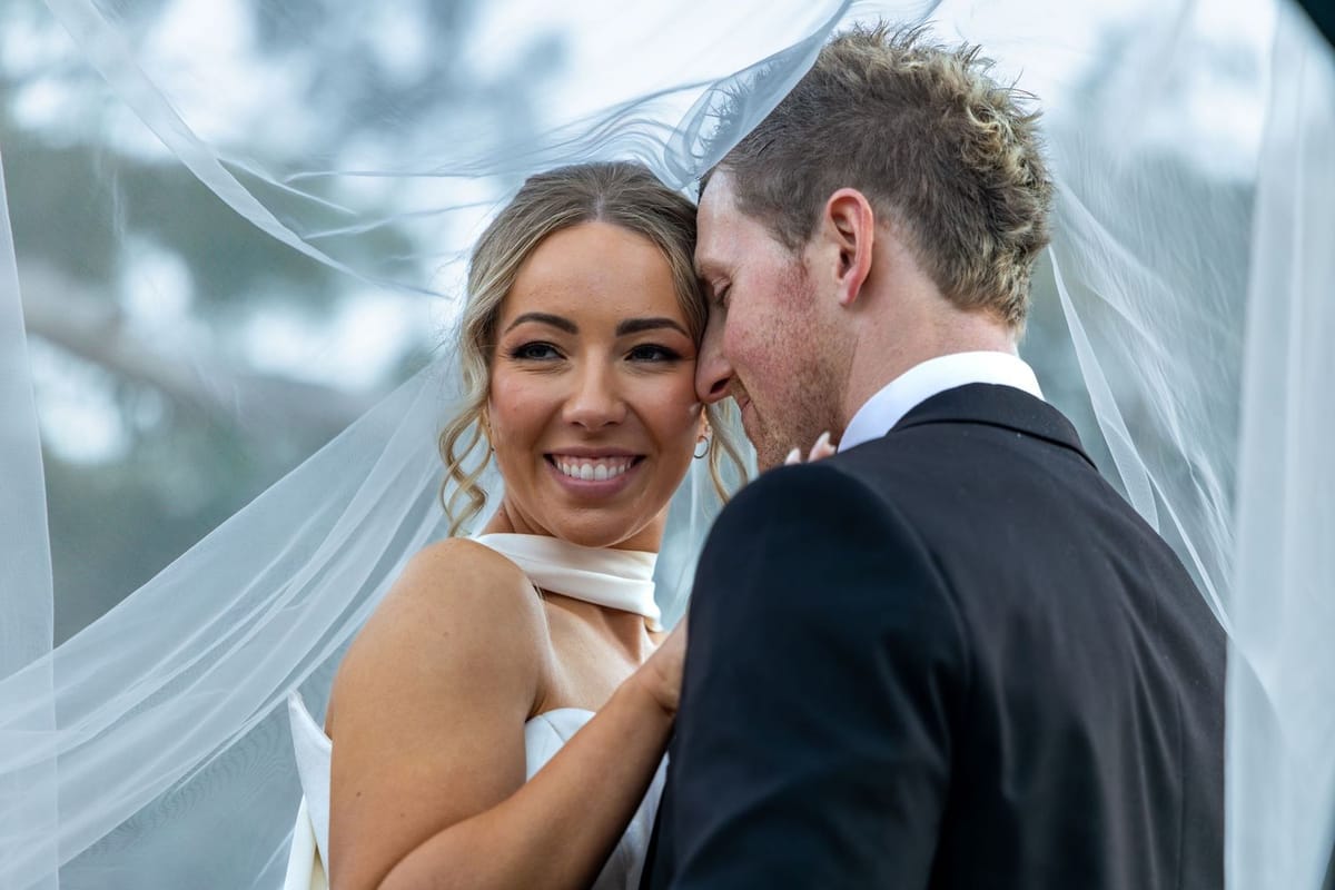 Veil smile — photographed at Lawson Park, Hartley Vale